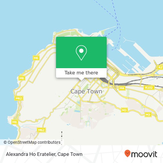 Alexandra Ho Eratelier, 156, Bree St Cape Town Cape Town 8001 map