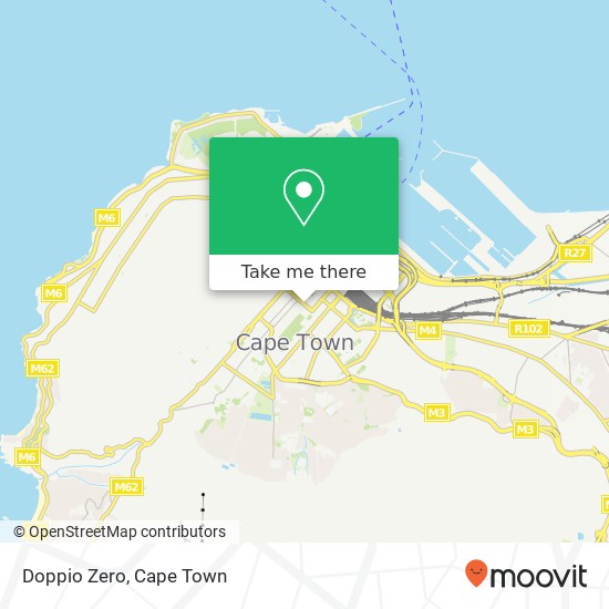 Doppio Zero, Wale St Cape Town Cape Town 8001 map