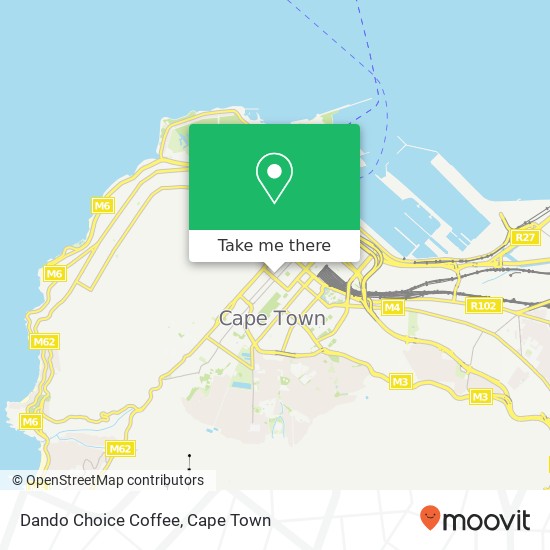 Dando Choice Coffee, 113, Loop St Cape Town 8001 map