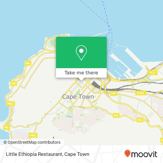 Little Ethiopia Restaurant, Shortmarket St Cape Town Cape Town 8001 map