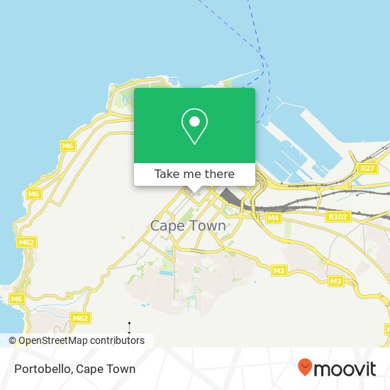 Portobello, 111, Long St Cape Town 8001 map