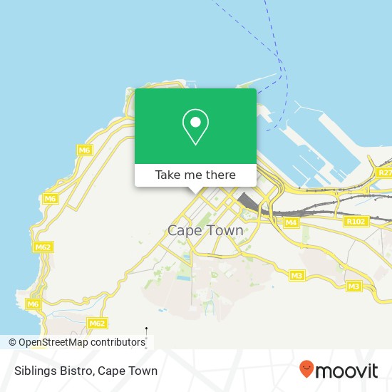 Siblings Bistro, 142, Buitengracht St Schotschekloof Cape Town 8001 map