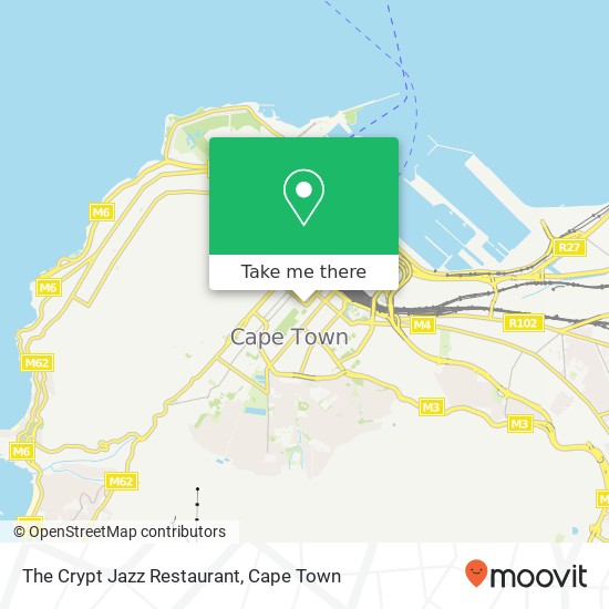 The Crypt Jazz Restaurant map