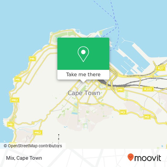 Mix, 175, Long St Cape Town Cape Town 8001 map