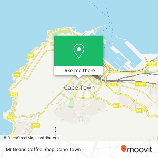 Mr Beans Coffee Shop, Leeuwen St Cape Town Cape Town 8001 map