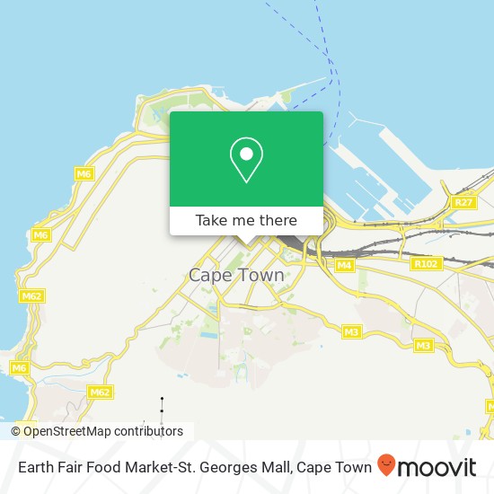 Earth Fair Food Market-St. Georges Mall, Wale St Cape Town Cape Town 8001 map