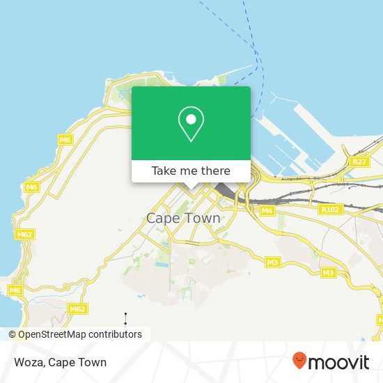 Woza, Church St Cape Town 8001 map
