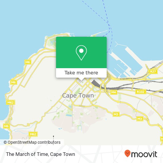 The March of Time, 89, Long St Cape Town 8001 map