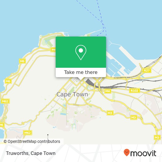 Truworths, Adderley St Cape Town Cape Town 8001 map