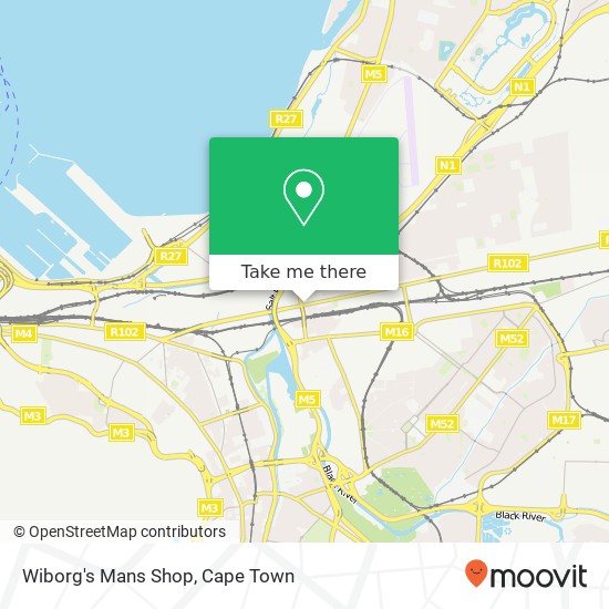 Wiborg's Mans Shop, Voortrekker Rd Maitland Cape Town 7405 map
