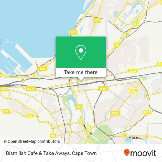Bismillah Cafe & Take Aways, Voortrekker Rd Maitland Cape Town 7405 map