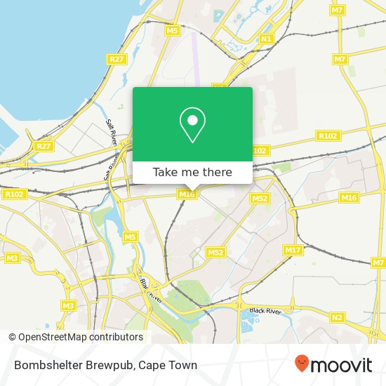 Bombshelter Brewpub, Berkley Rd Ndabeni Cape Town 7405 map