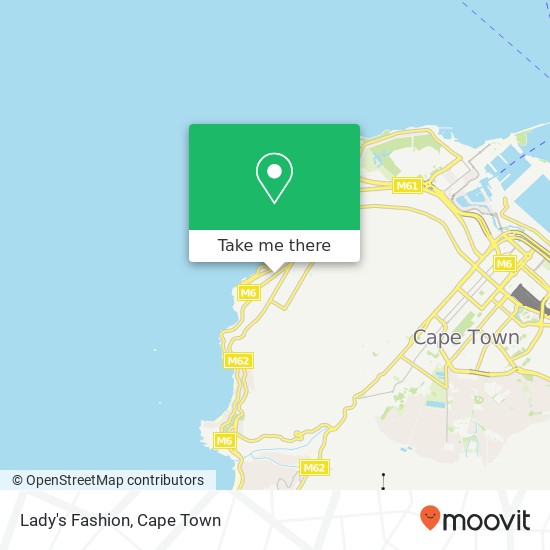 Lady's Fashion, Regent Rd Sea Point Cape Town 8005 map