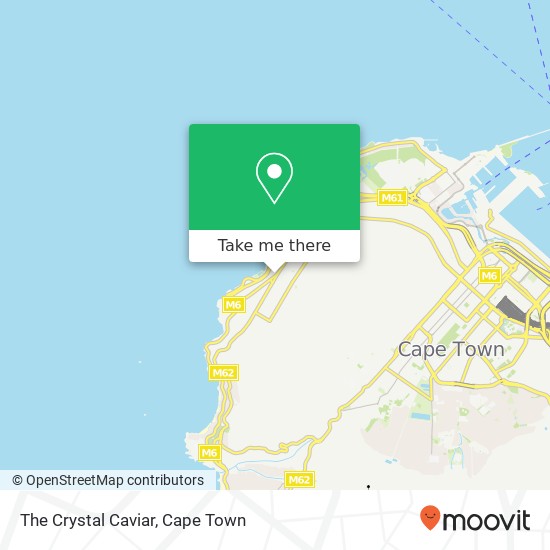 The Crystal Caviar, 4, Regent Rd Sea Point Cape Town 8005 map
