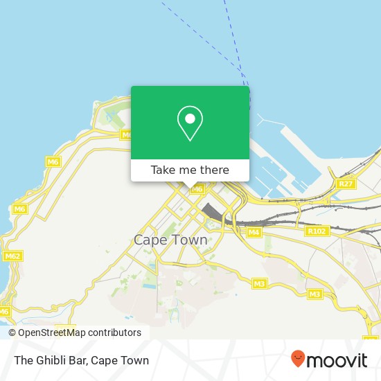 The Ghibli Bar, Prestwich St Cape Town 8001 map