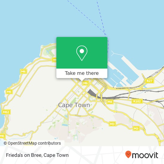 Frieda's on Bree, 15, Bree St Cape Town 8001 map