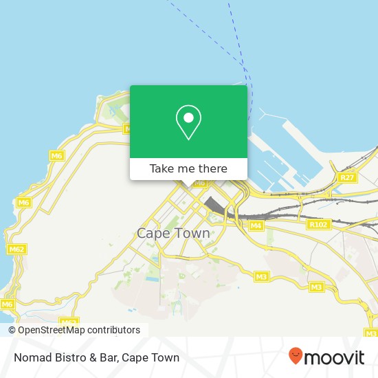 Nomad Bistro & Bar, 33, Waterkant St Cape Town 8001 map