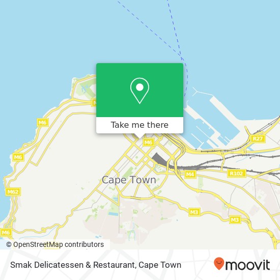 Smak Delicatessen & Restaurant, 22, Bree St Cape Town 8001 map