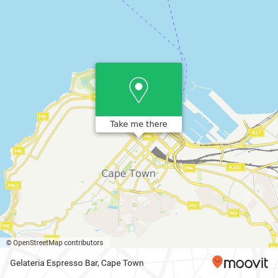 Gelateria Espresso Bar, Waterkant St Cape Town Cape Town 8001 map