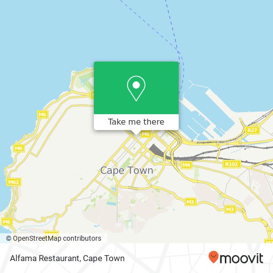 Alfama Restaurant, 45, Waterkant St Cape Town 8001 map