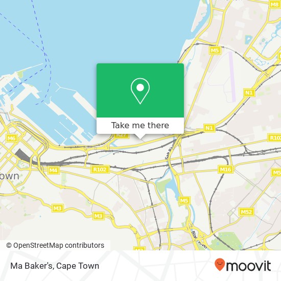 Ma Baker's, Wessex St Paarden Eiland Cape Town 7405 map