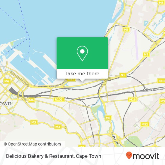 Delicious Bakery & Restaurant, Wessex St Paarden Eiland Cape Town 7405 map