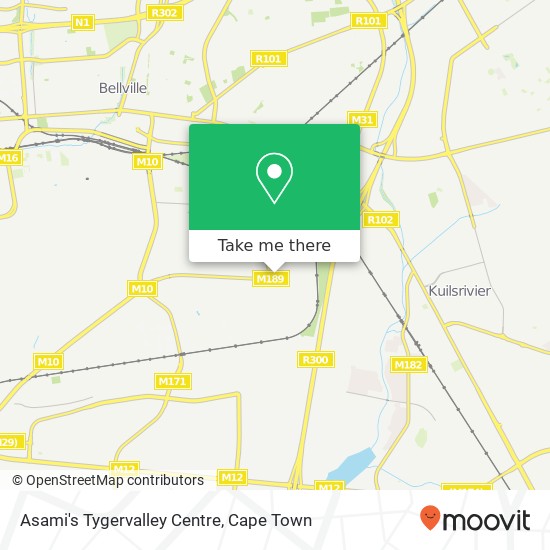 Asami's Tygervalley Centre, Mill Rd Sacks Circle Industrial Bellville 7530 map