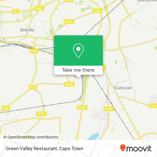 Green Valley Restaurant, Charlotten Burg St Glenhaven Bellville 7550 map