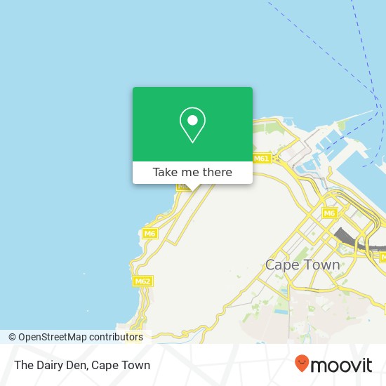 The Dairy Den, 148, Main Rd Sea Point Cape Town 8005 map