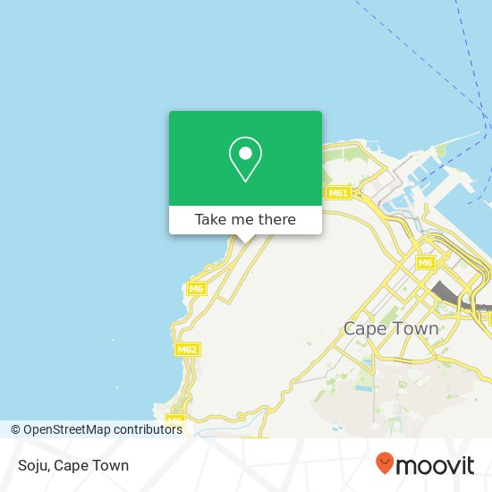 Soju, Main Rd Sea Point Cape Town 8005 map