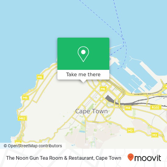 The Noon Gun Tea Room & Restaurant, 273, Longmarket St Schotschekloof Cape Town 8001 map