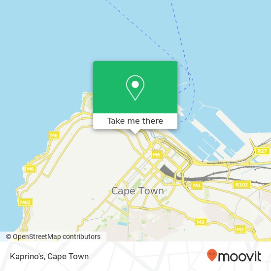 Kaprino's, 57B, Somerset Rd Green Point Cape Town 8005 map