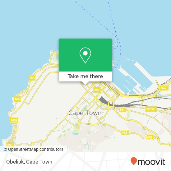 Obelisk, Waterkant St De Waterkant Cape Town 8001 map