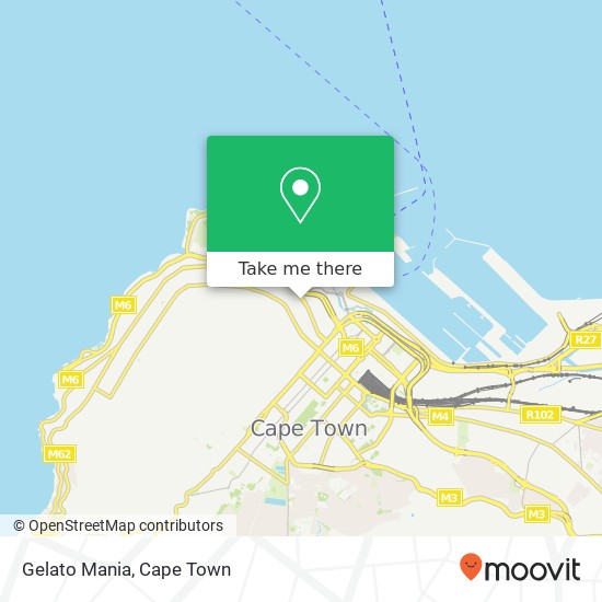 Gelato Mania, 65, Main Rd Green Point Cape Town 8005 map