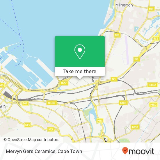 Mervyn Gers Ceramics, 4, Dorsetshire St Paarden Eiland Cape Town 7405 map