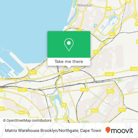 Matrix Warehouse Brooklyn / Northgate map