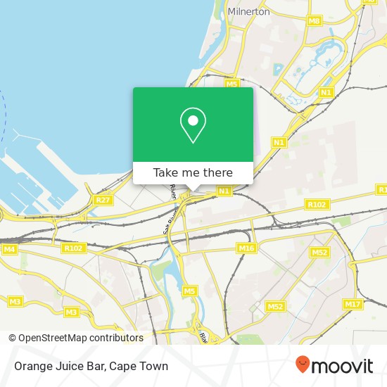 Orange Juice Bar, Adam Tas St Brooklyn Cape Town 7441 map