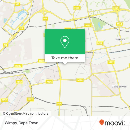 Wimpy, WP Showgrounds Cape Town 7460 map