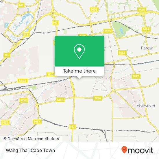 Wang Thai, WP Showgrounds Cape Town 7460 map