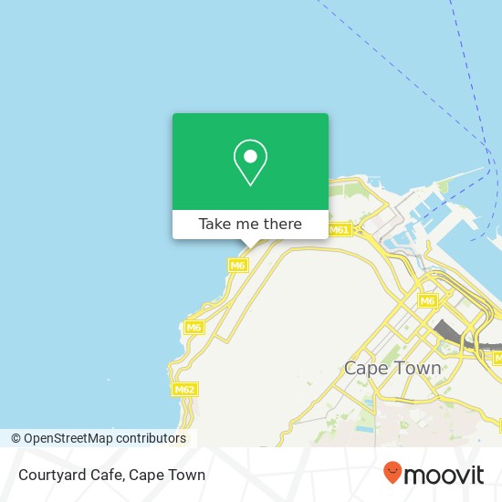 Courtyard Cafe, Beach Rd Sea Point Cape Town 8005 map