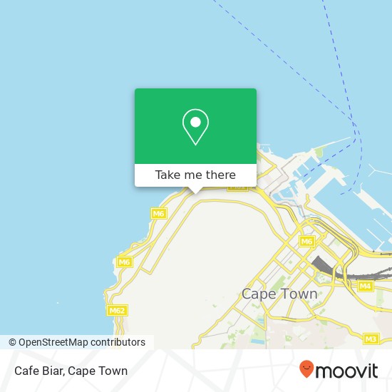 Cafe Biar, Grimsby Rd Three Anchor Bay Cape Town 8005 map