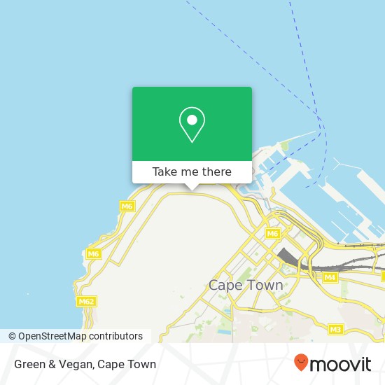 Green & Vegan, 34, Clydebank Rd Green Point Cape Town 8005 map