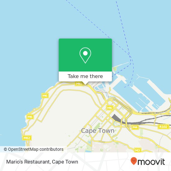 Mario's Restaurant, 89, Main Rd Green Point Cape Town 8005 map