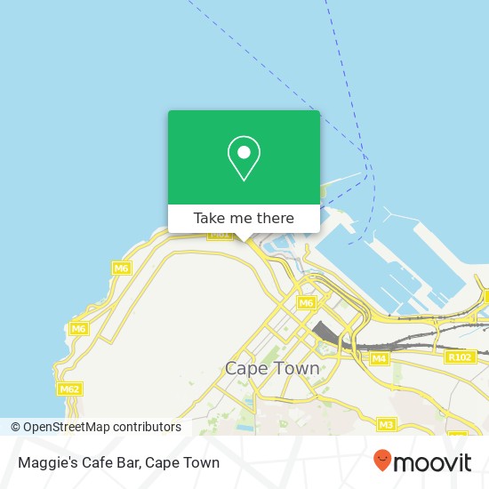 Maggie's Cafe Bar, 49, Main Rd Green Point Cape Town 8005 map