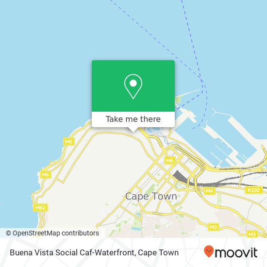 Buena Vista Social Caf-Waterfront, 12, Upper Portswood Rd Green Point Cape Town 8005 map