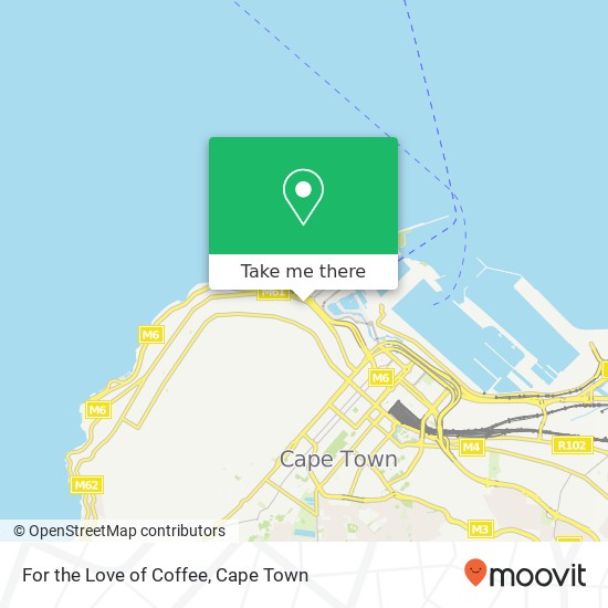 For the Love of Coffee, 47, Main Rd Green Point Cape Town 8005 map