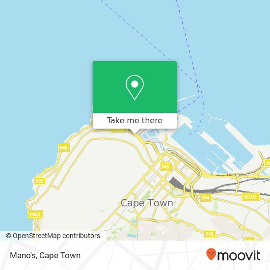 Mano's, 39, Main Rd Green Point Cape Town 8005 map