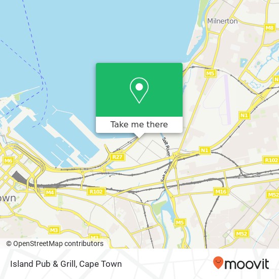 Island Pub & Grill, Marine Dr Paarden Eiland Cape Town 7405 map