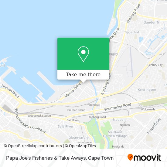 Papa Joe's Fisheries & Take Aways map
