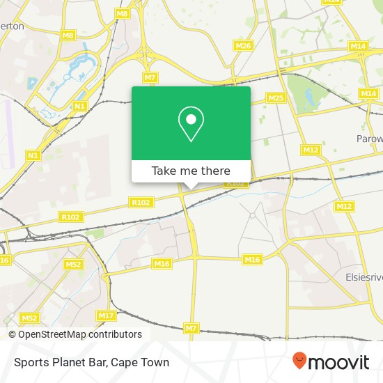 Sports Planet Bar map